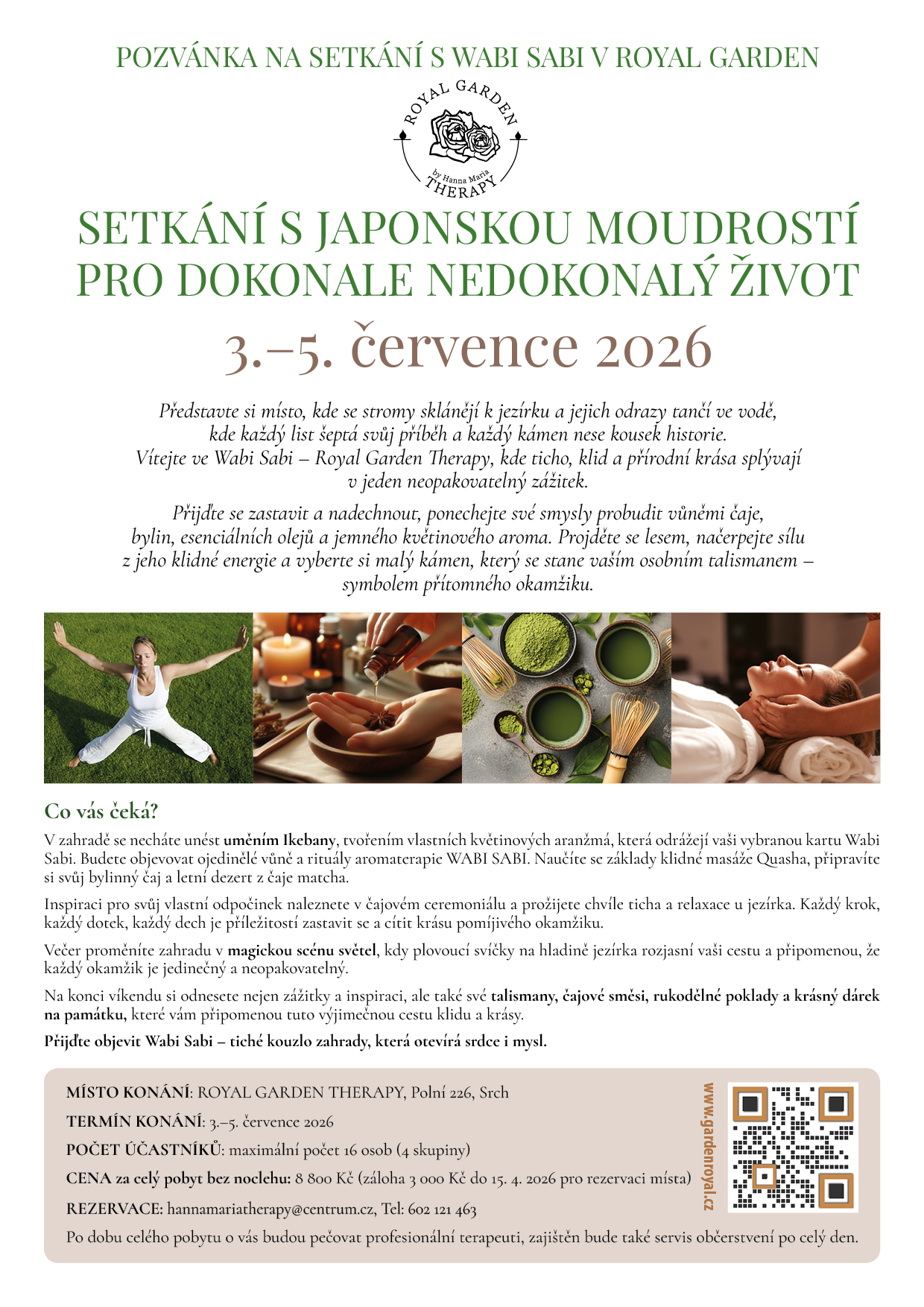 Leták A4 - pozvánka na setkání WABI-SABI - tisk